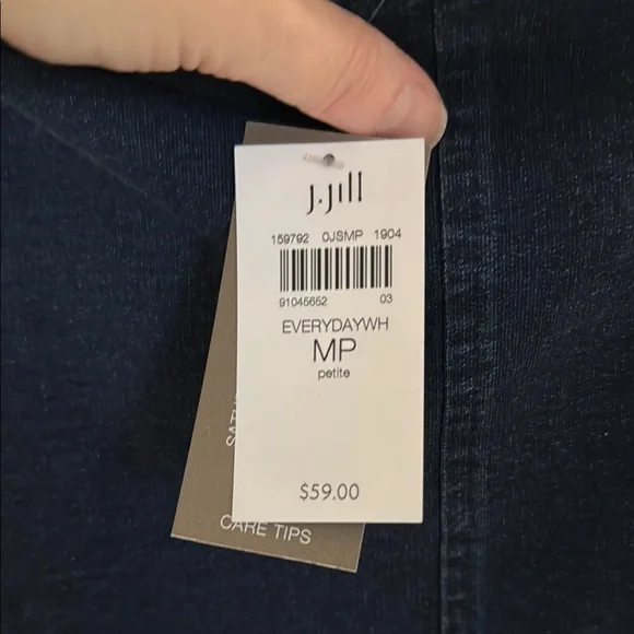 🦋NWT J. Jill Classic Navy Blue Women's Mini Skirt - Picture 4 of 5